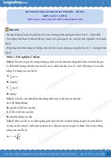 Đề thi giữa học kì 1 Vật lí 11 Cánh diều - Đề số 05